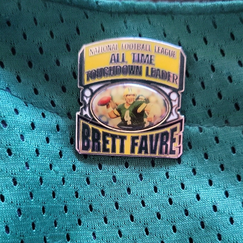 ProFANity Green BAY jersey Tote Purse With Brett Favre Pin - Picture 4 of 7